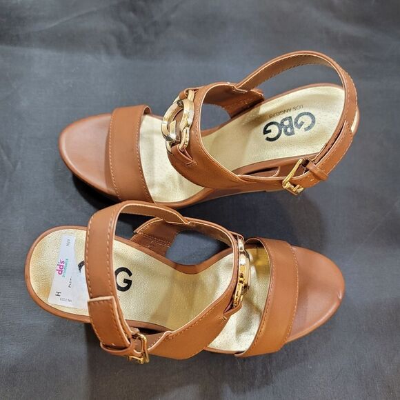 BRAND NEW GBG LOS ANGEL BLOCK HEEL ALMOND TOE SANDAL S2 - Picture 11 of 14